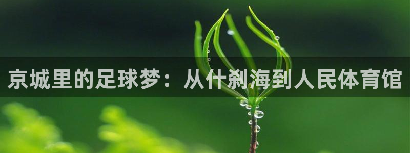 火爆体育app下载入口：京城里的足球梦：从什刹海到人民体育馆